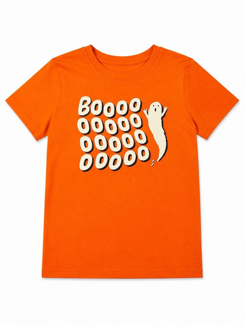 Unisex Orange Halloween T-Shirt, Unisex Size 8, Or Medium In Kids